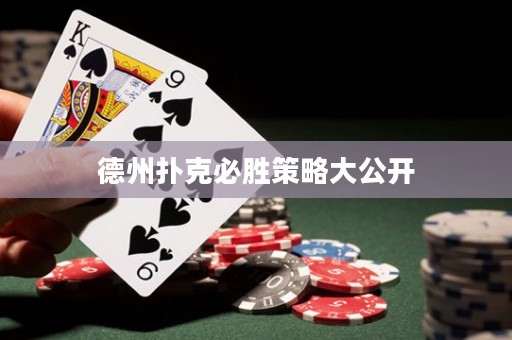 德州撲克必勝策略大公開