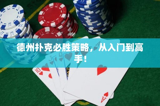 德州撲克必勝策略，從入門到高手！