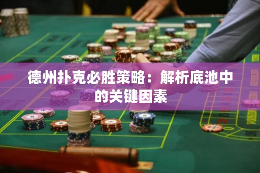 德州撲克必勝策略：解析底池中的關(guān)鍵因素