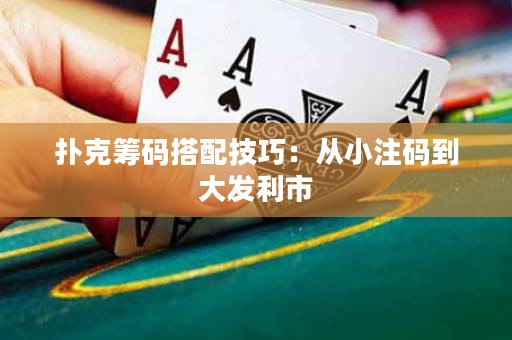 撲克籌碼搭配技巧：從小注碼到大發(fā)利市