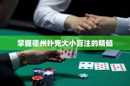 掌握德州撲克大小盲注的精髓