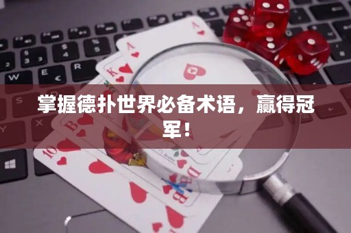 掌握德?lián)涫澜绫貍湫g(shù)語，贏得冠軍！