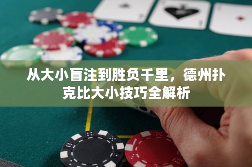 從大小盲注到勝負千里，德州撲克比大小技巧全解析
