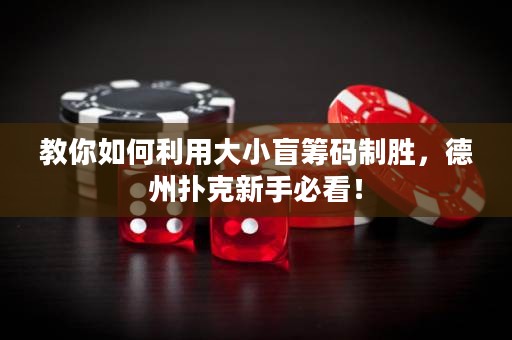 教你如何利用大小盲籌碼制勝，德州撲克新手必看！