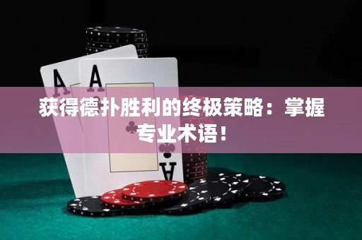 獲得德?lián)鋭倮慕K極策略：掌握專業(yè)術(shù)語！