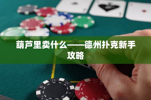 葫蘆里賣什么——德州撲克新手攻略