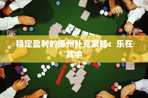 穩(wěn)定盈利的德州撲克策略：樂(lè)在其中