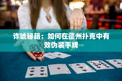 詐唬秘籍：如何在德州撲克中有效偽裝手牌