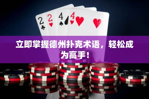 立即掌握德州撲克術語，輕松成為高手！