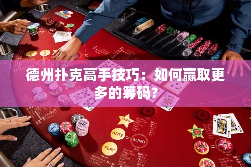 德州撲克高手技巧：如何贏取更多的籌碼？