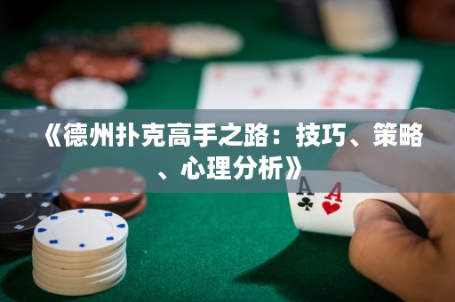 《德州撲克高手之路：技巧、策略、心理分析》