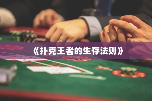 《撲克王者的生存法則》