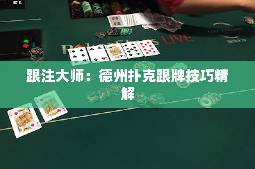 跟注大師：德州撲克跟牌技巧精解