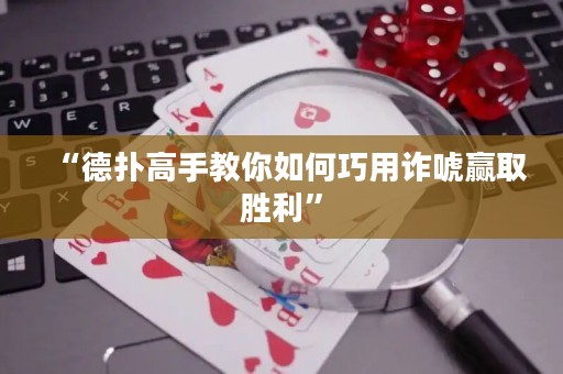 “德?lián)涓呤纸棠闳绾吻捎迷p唬贏取勝利”