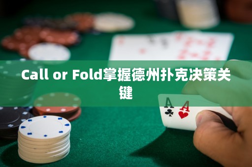 Call or Fold掌握德州撲克決策關(guān)鍵