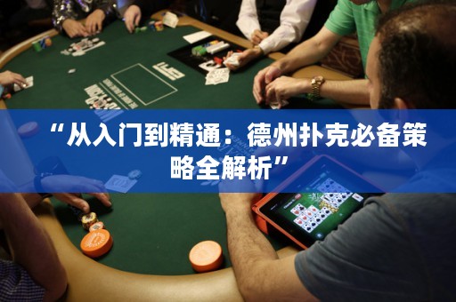 “從入門到精通：德州撲克必備策略全解析”