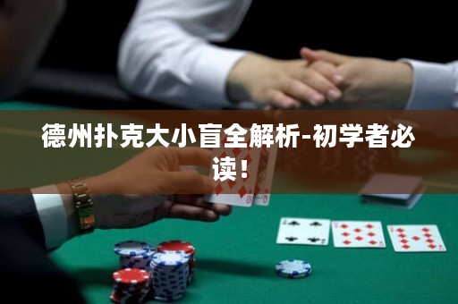 德州撲克大小盲全解析-初學(xué)者必讀！