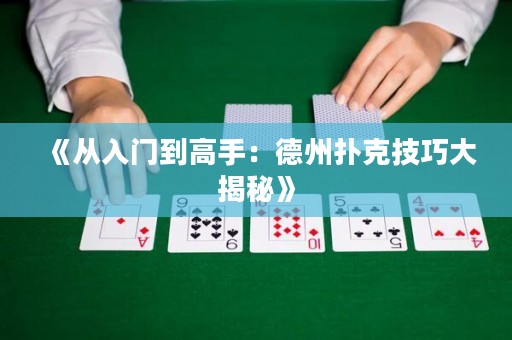 《從入門到高手：德州撲克技巧大揭秘》