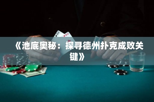 《池底奧秘：探尋德州撲克成敗關(guān)鍵》