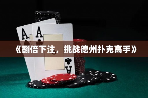 《翻倍下注，挑戰(zhàn)德州撲克高手》