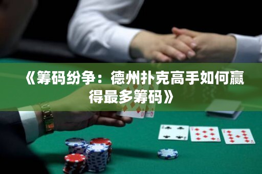 《籌碼紛爭：德州撲克高手如何贏得最多籌碼》