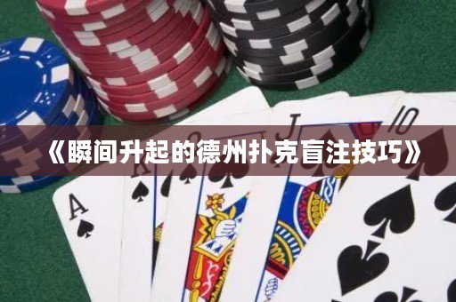 《瞬間升起的德州撲克盲注技巧》